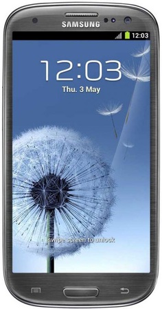 Смартфон Samsung Galaxy S3 GT-I9300 16Gb Titanium grey - Лянтор